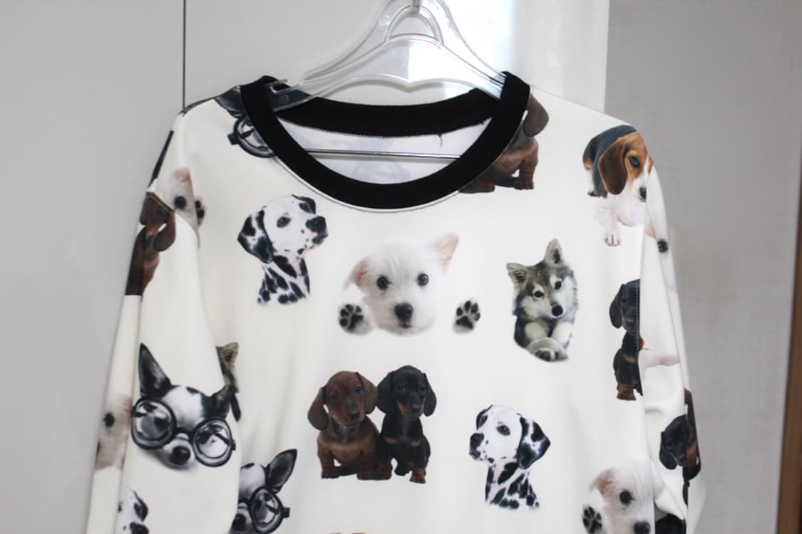 반에이크 티셔츠 66사이즈 도그프린트 티셔츠66 티셔츠55 빈티지티셔츠 상품이미지2