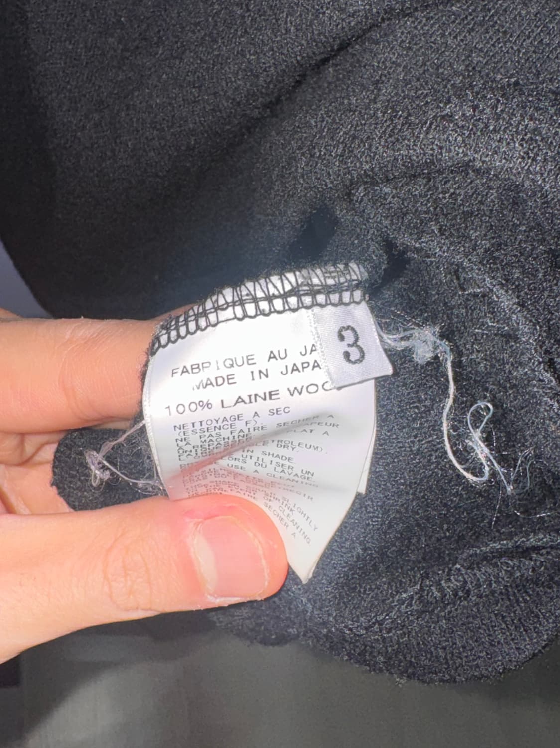 요지 야마모토 스카프 니트 블랙 상품이미지8