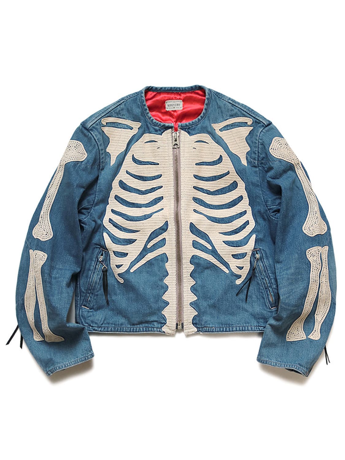 [3][L] 캐피탈 14oz 본 모터 크로스 본 데님 자켓 상품이미지10