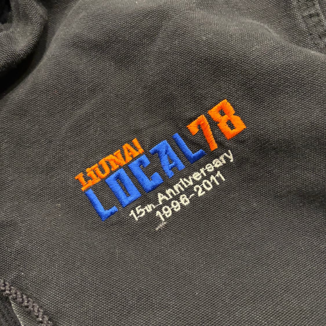 [XL] 칼하트 빈티지 자수 후드 워크 자켓 블랙 C483 상품이미지7