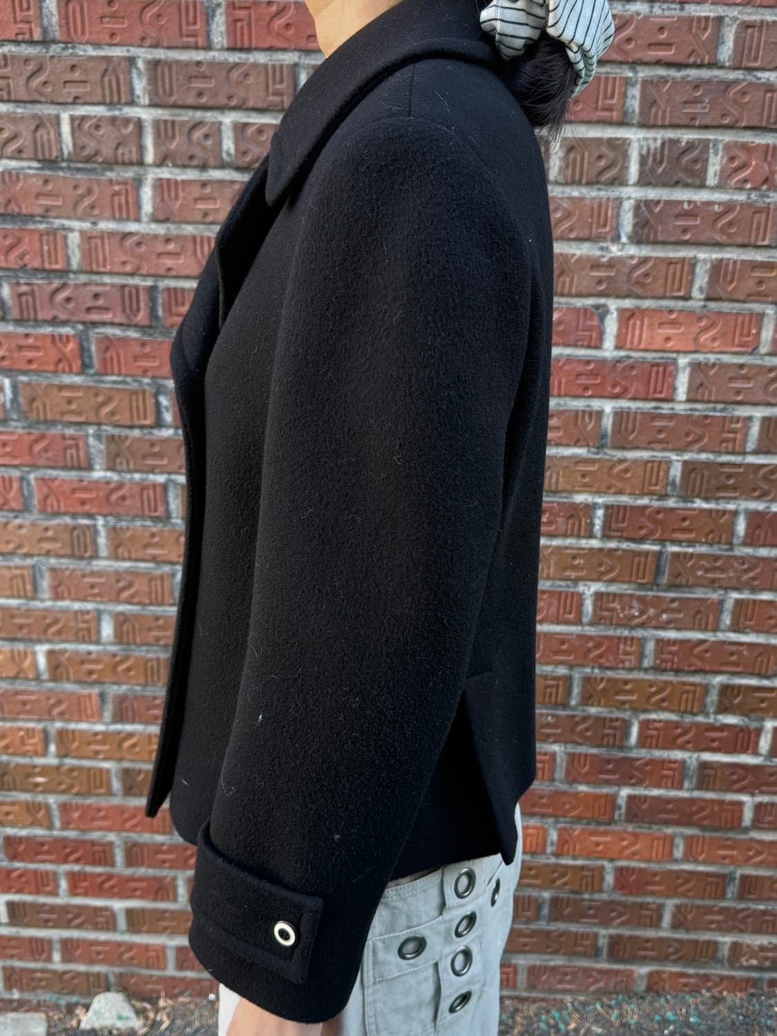 네이비 미디 코트 상품이미지3