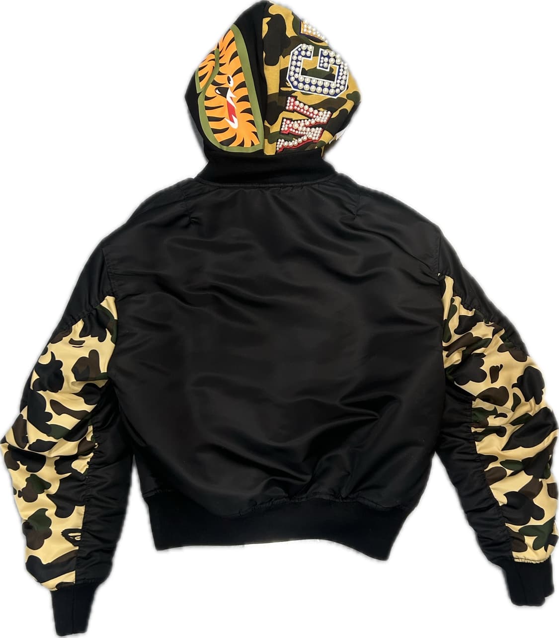 베이프 샤크 MA-1 후드 자켓 상품이미지3