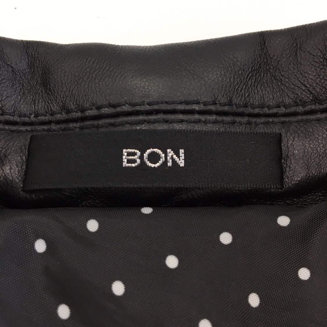 BON 양가죽 100% 콤비자켓 95 사이즈  상품이미지6