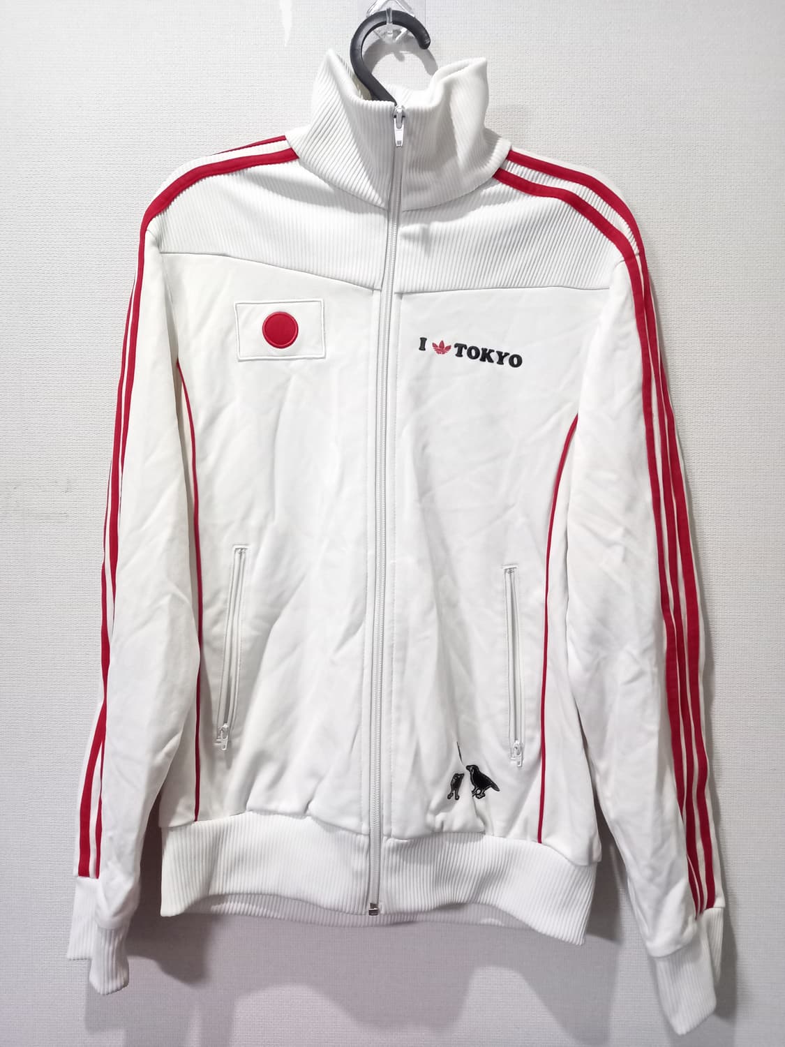 아디다스 희귀 도쿄 흰빨 화이트 트랙탑 저지 져지집업 95/M 상품이미지1