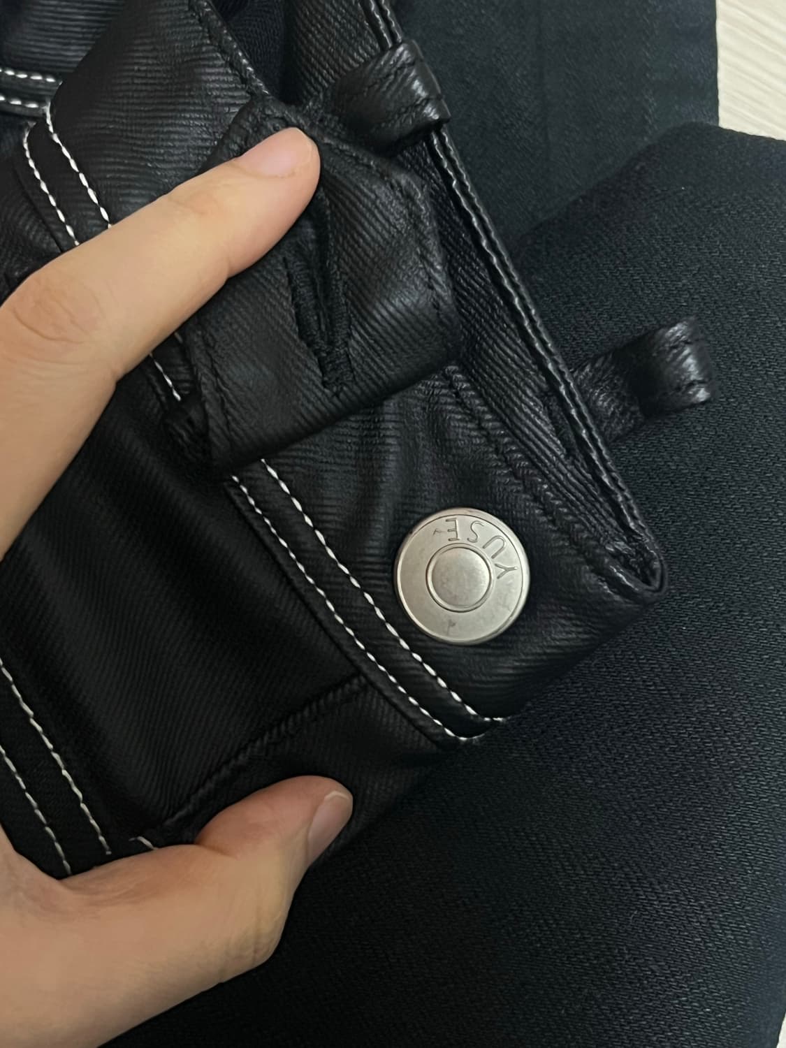 Yuse 유즈 레더포인트 바지 (거의새거) 상품이미지7