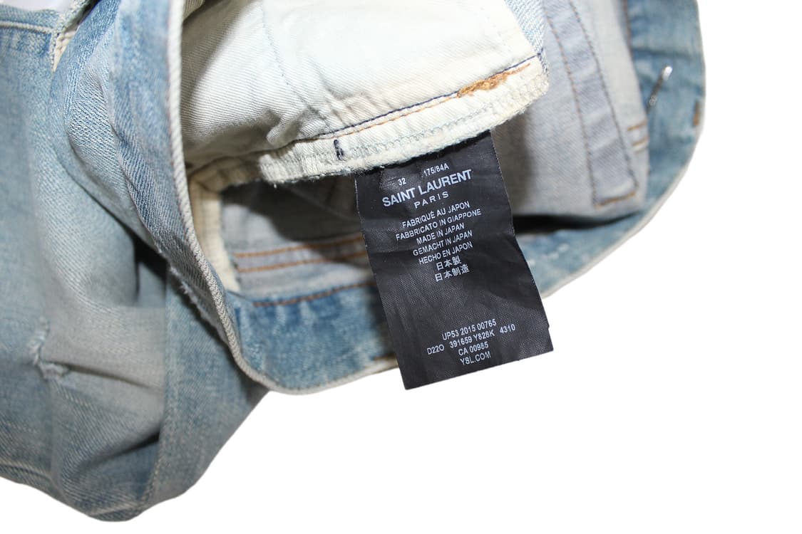 SAINT LAURENT 15 F/W 생로랑 디스트로이드 데님 팬츠 상품이미지8