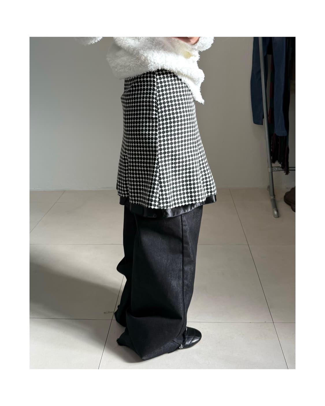 빈티지 도트 스커트 상품이미지2