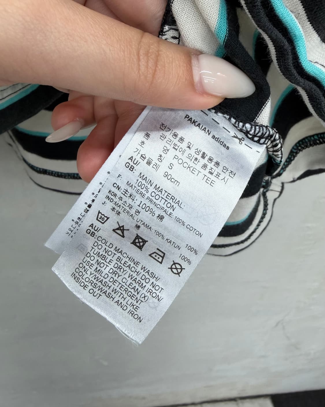 아디다스 스트라이프 반팔 티셔츠 상품이미지6