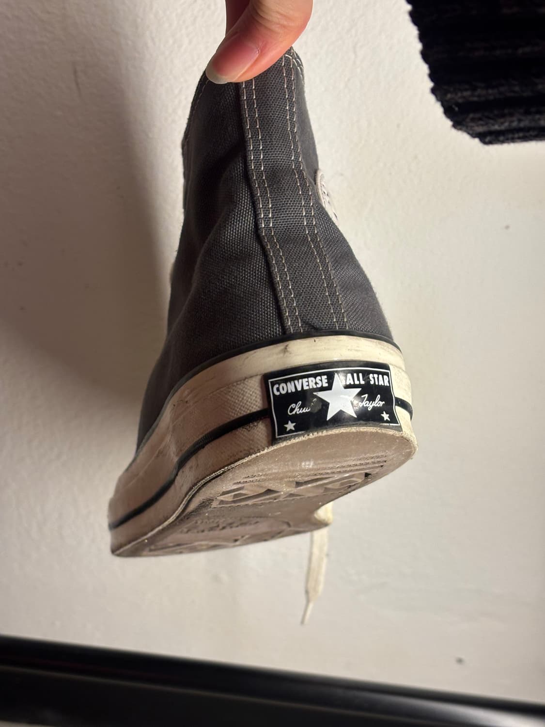 컨버스 척테일러 하이 다크그레이 245mm 상품이미지3