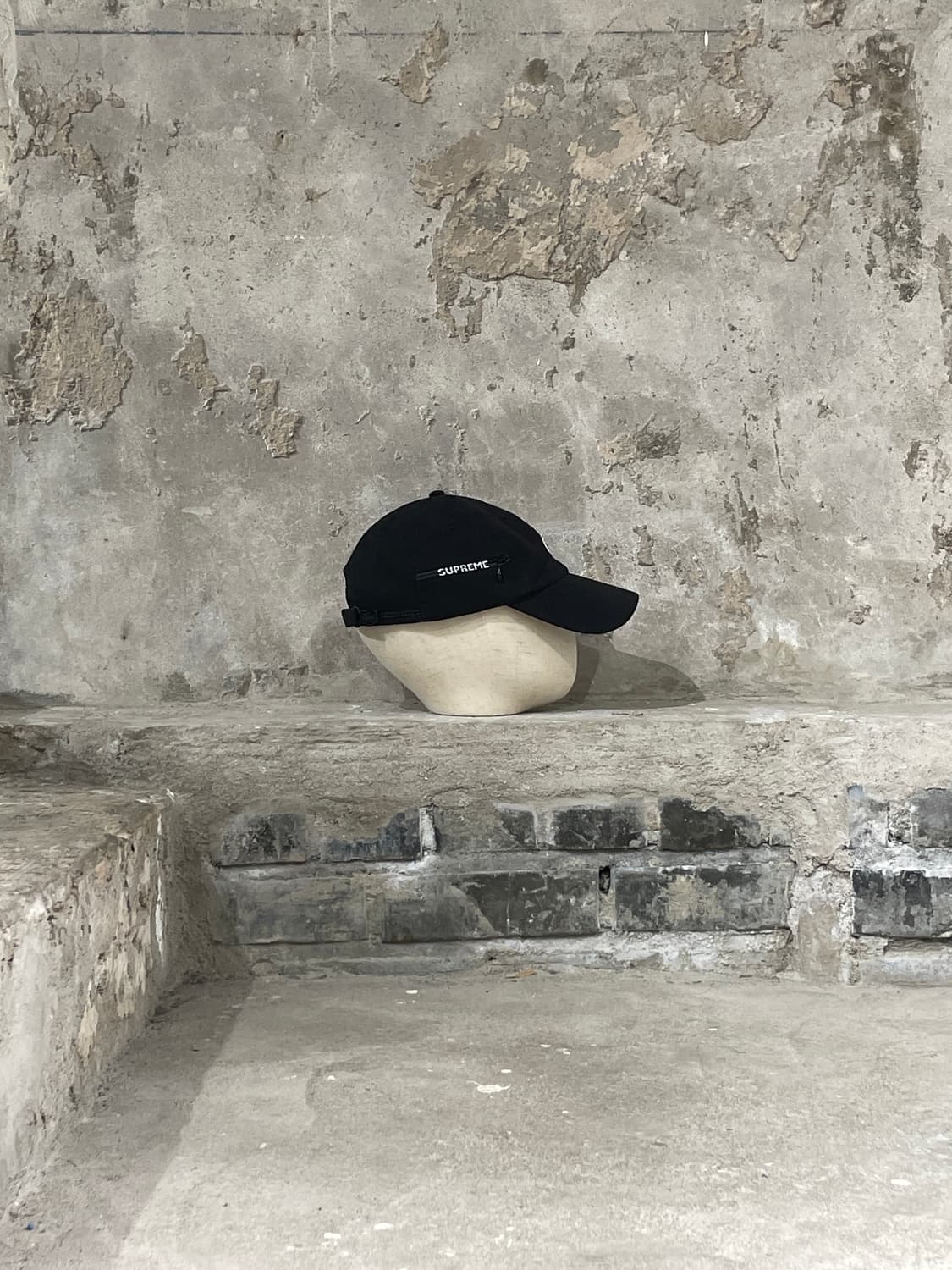 슈프림 x 라코스테 블랙 피케 6 패널 볼캡 상품이미지5