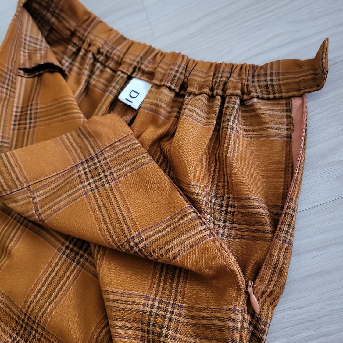 체크 롱 스커트 새상품 상품이미지3