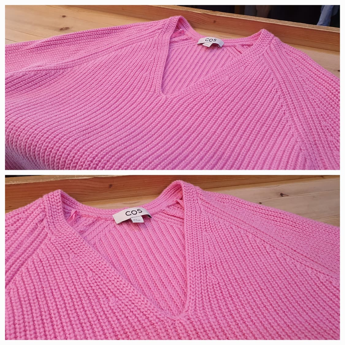 (새상품)66/77.COS 리브드 브이넥니트 상품이미지5