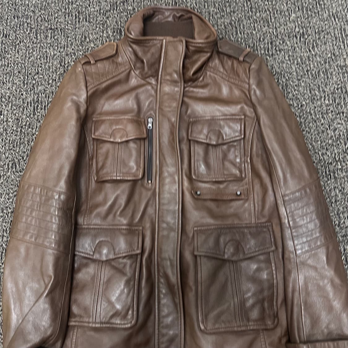 비욘드클로젯 여성 양가죽 자켓 브라운 55사이즈 상품이미지2