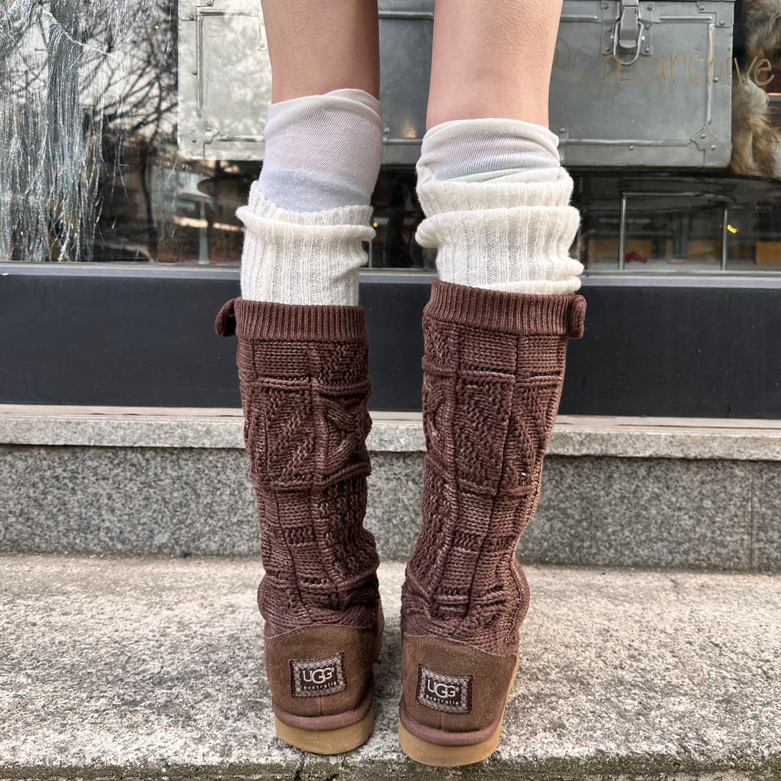 00s 브라운 어그 카디 니트 부츠 상품이미지10