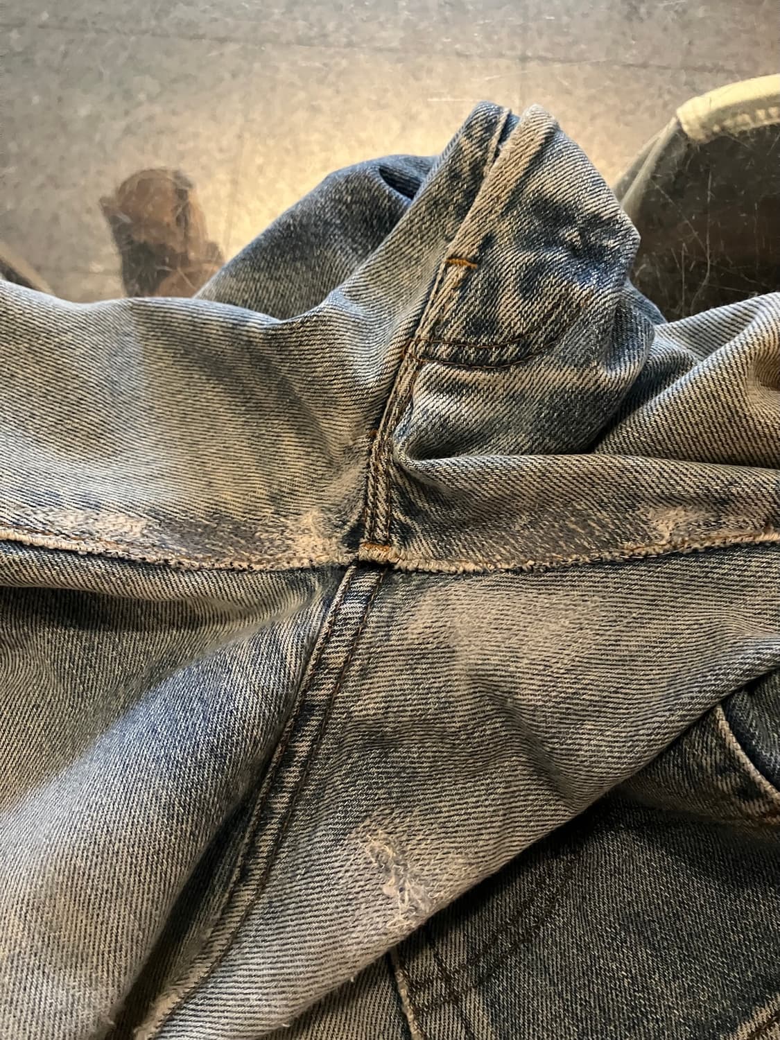 80s USA 빈티지 리바이스 501 이행기 66후기 논셀비지 데님 팬츠 상품이미지8
