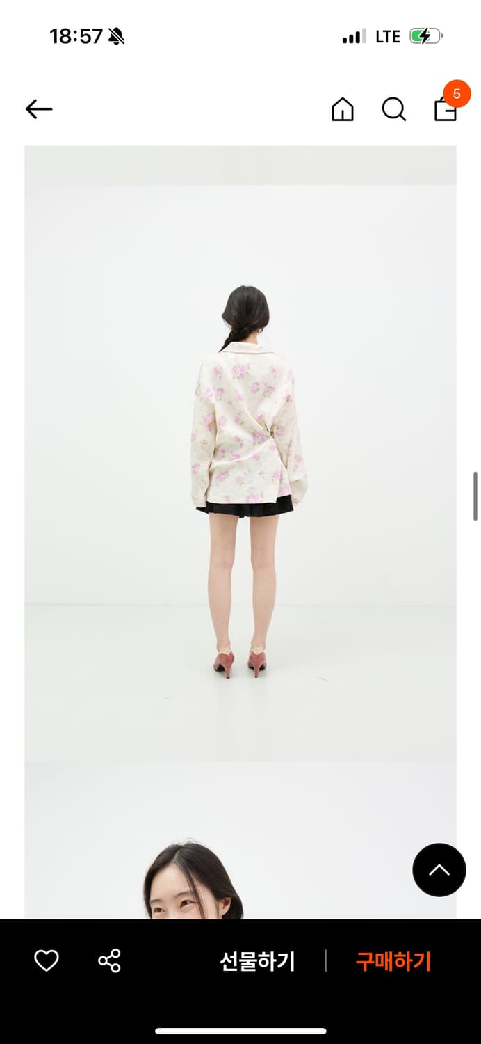 콜로신스 튤립 오버사이즈 셔츠 상품이미지2