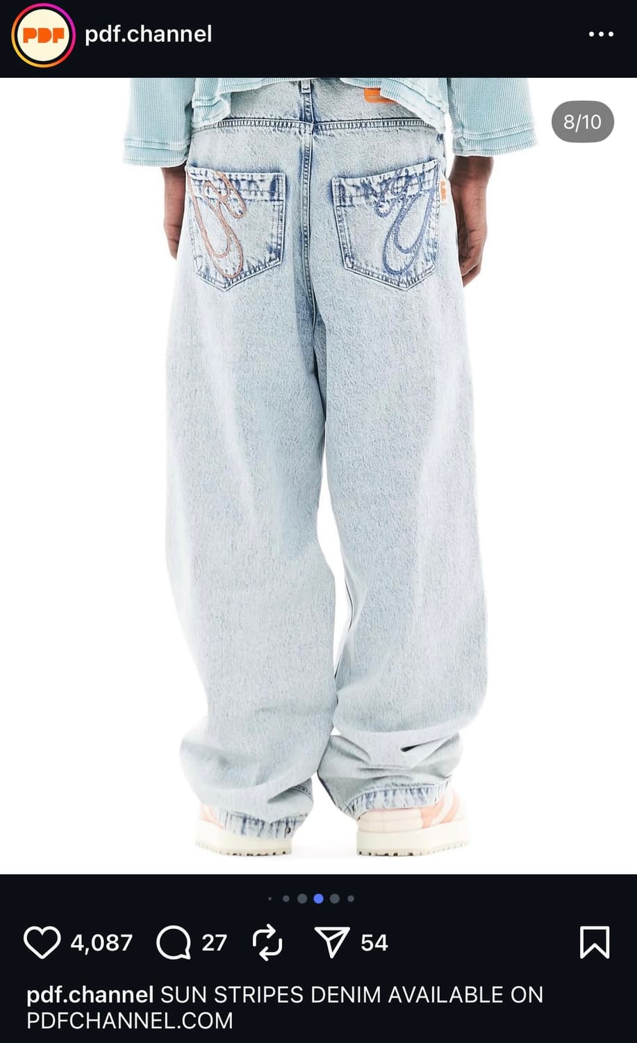 PDF CHANNEL SUN STRIPES DENIM 상품이미지3