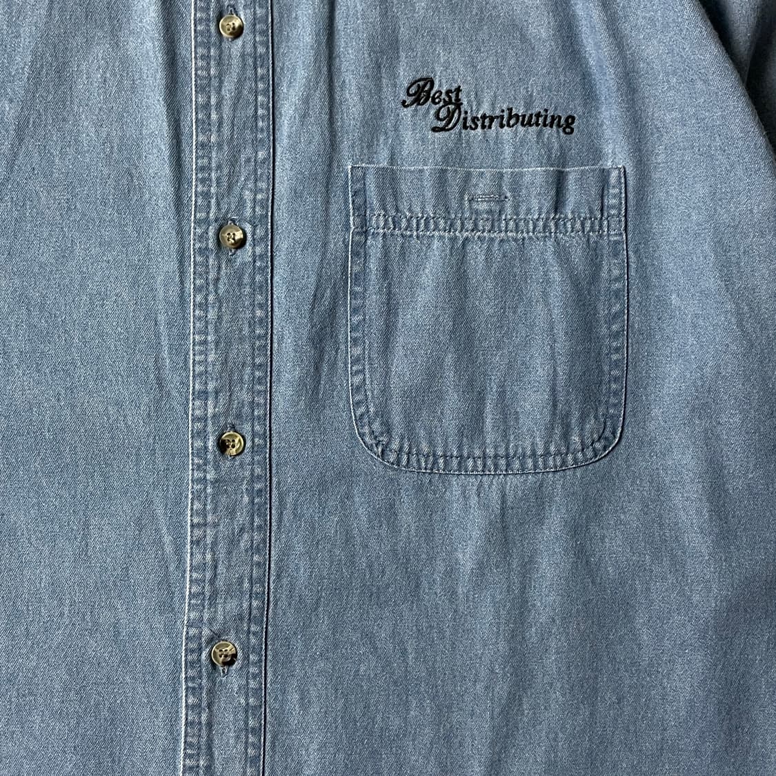 TRI-MOUNTAIN 빈티지 데님 코튼 셔츠 A00533 상품이미지3