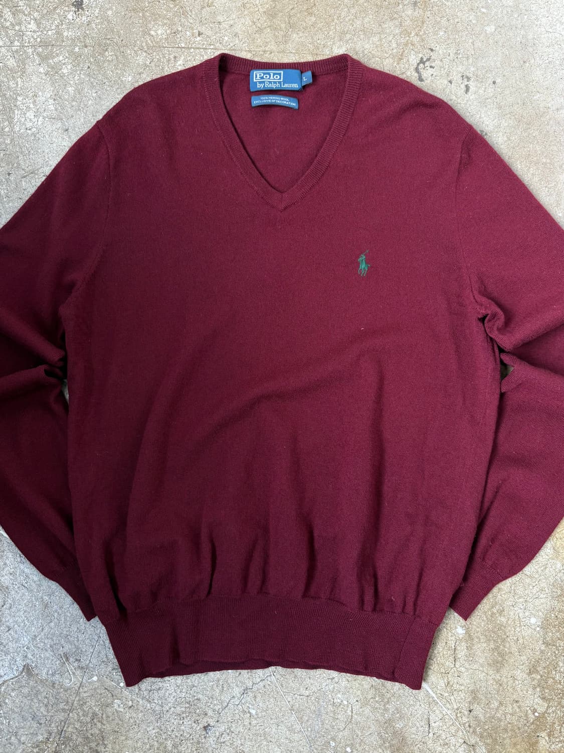 폴로 랄프 로렌 Merino Wool 브이넥 니트 상품이미지3