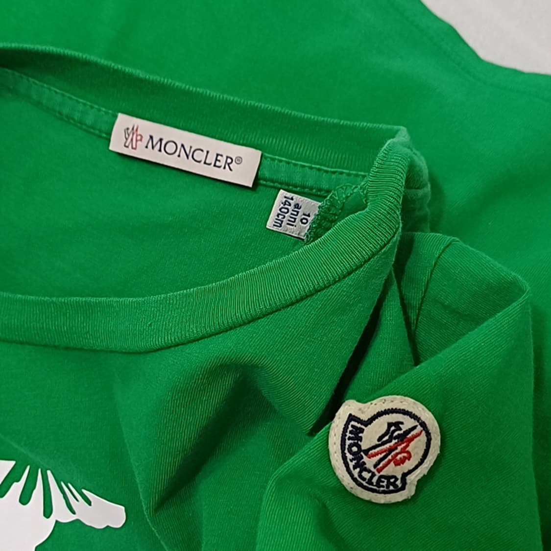 국내정품 몽클레어 키즈 라운드 반팔 티 아동 10y 140 사랑봉봉 상품이미지3