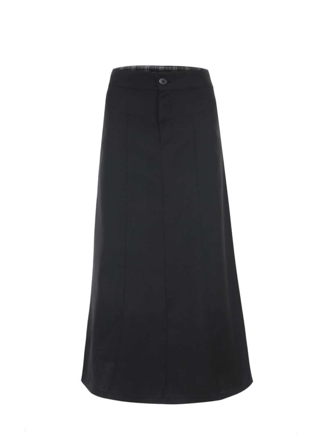 Wsc archive Folded check maxi skirt 스커트 상품이미지3