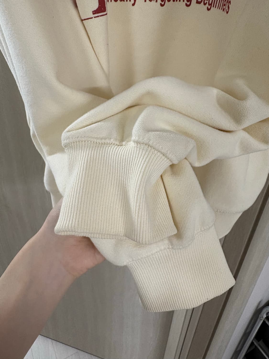 테켓 후드집업 크림 상품이미지8