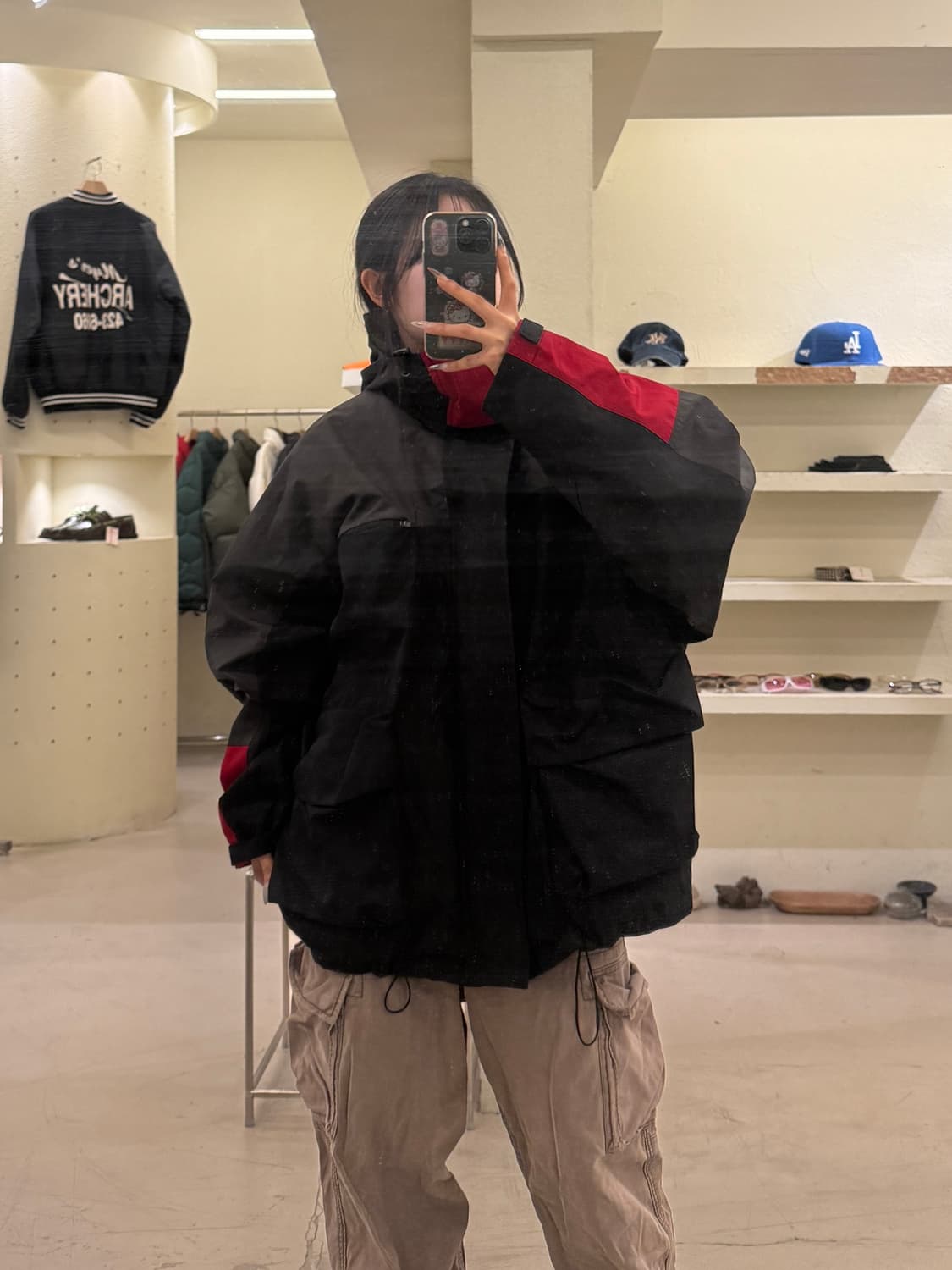 그레일즈 컬러블럭 쉘 자켓 U873 상품이미지1