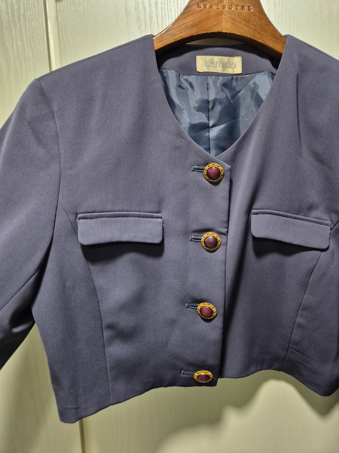 (세일)JPN VTG ALFRED ROZA 크롭 자켓 퍼플 상품이미지7