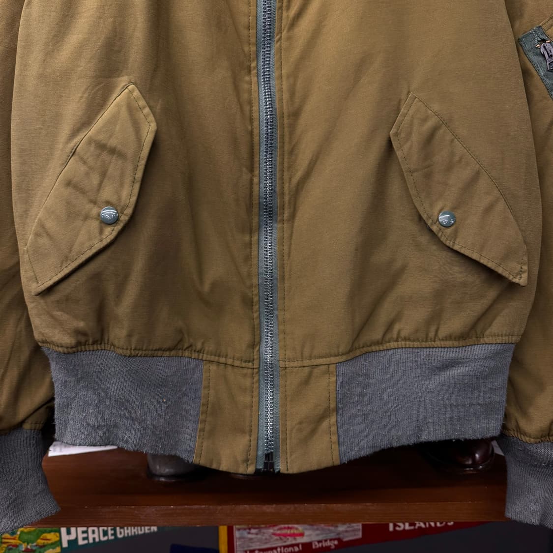 90s 알파 인더스트리 리버시블 플라이트 MA1 밀리터리 봄버 자켓 상품이미지6
