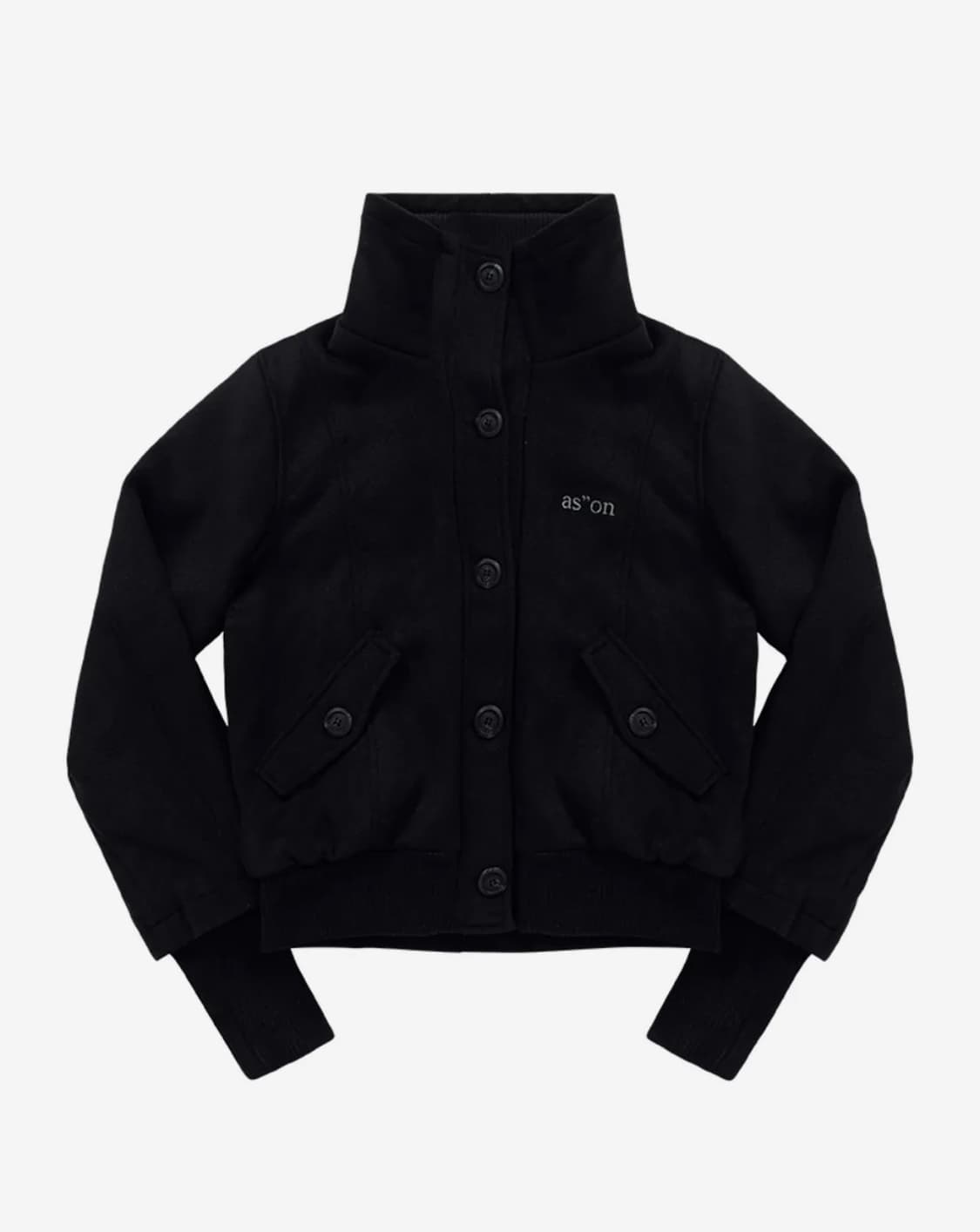 애즈온 DUMBO WOOL JACKET / BLACK 상품이미지2