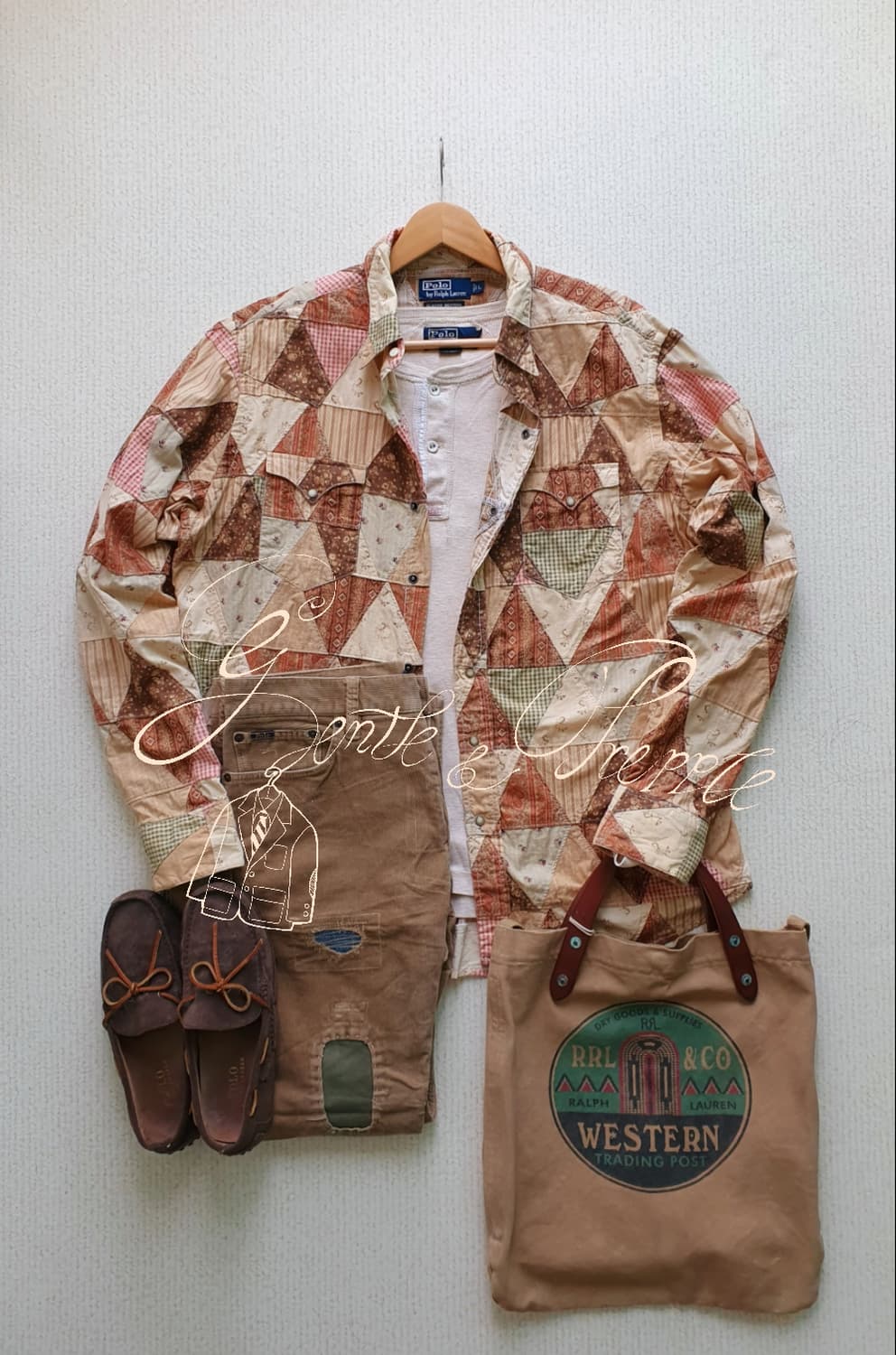 폴로 랄프로렌 패치워크 웨스턴 셔츠 상품이미지1