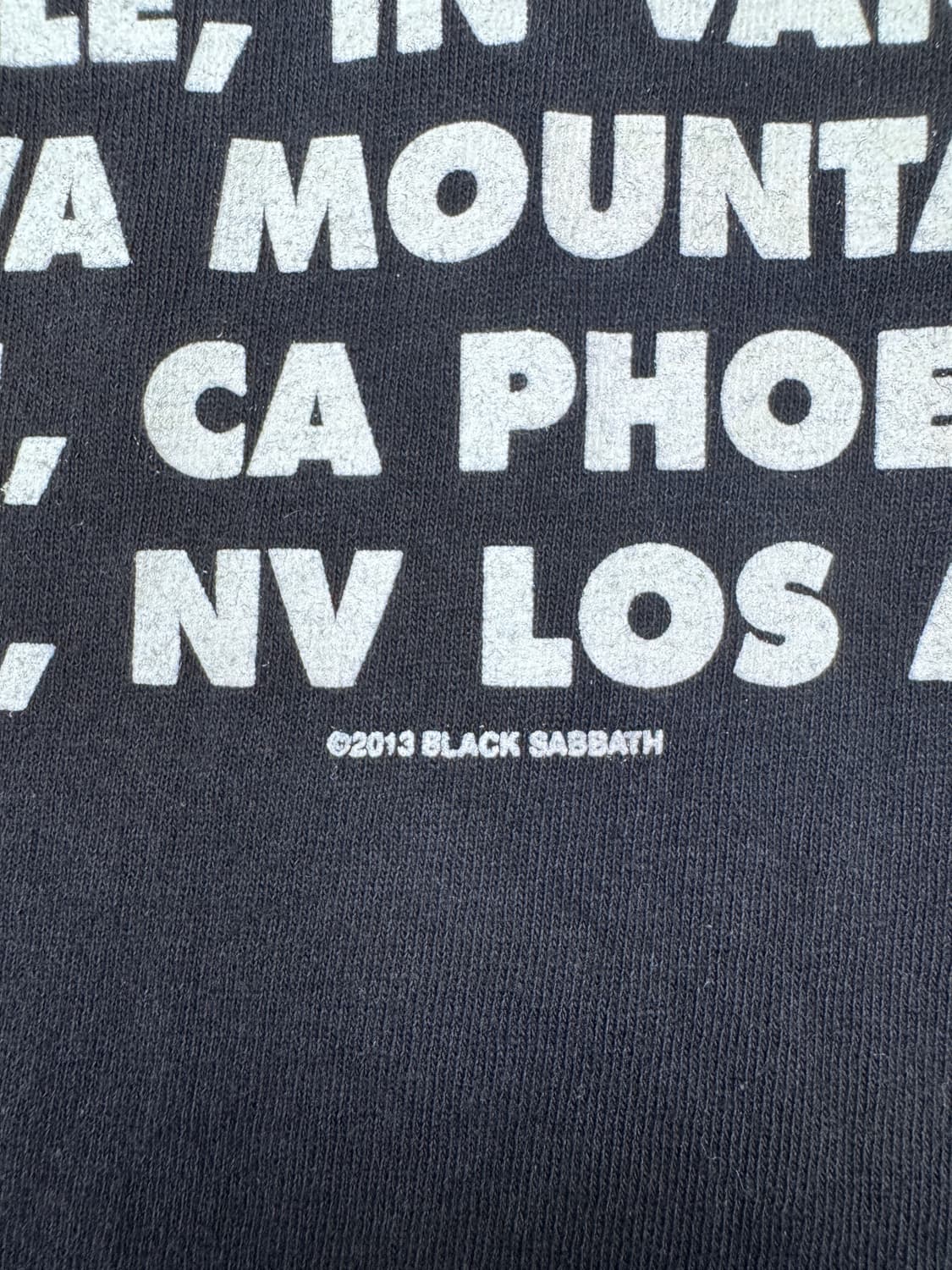 빈티지 블랙사바스 BLACK SABBATH 13 북미 투어티 L 상품이미지6