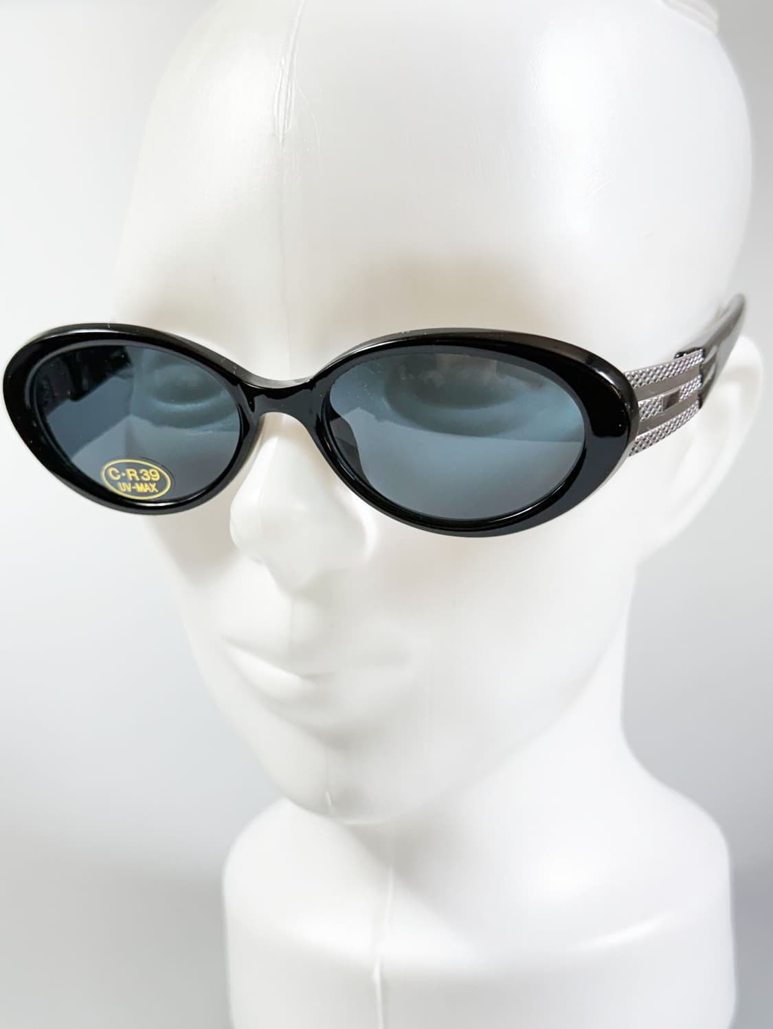 90s LIN DA 블랙 볼드 오벌 프레임 빈티지 선글라스 상품이미지8