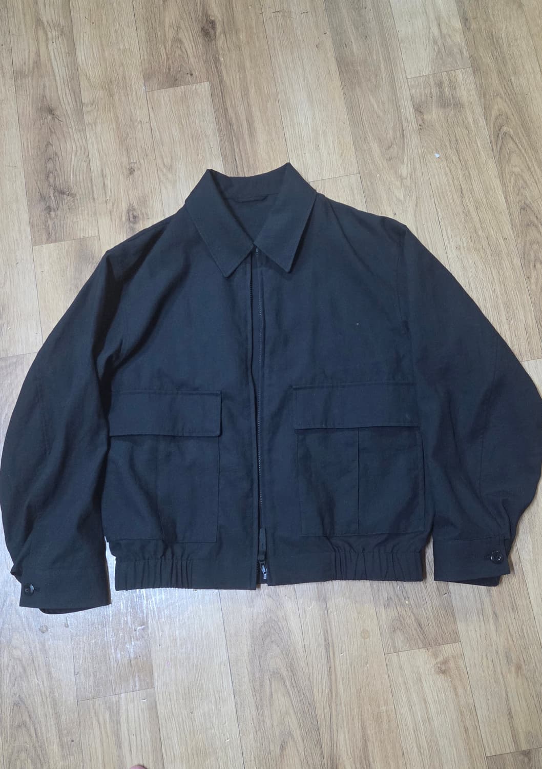 유니클로 U 쇼트 블루종 자켓 블랙 M 상품이미지2