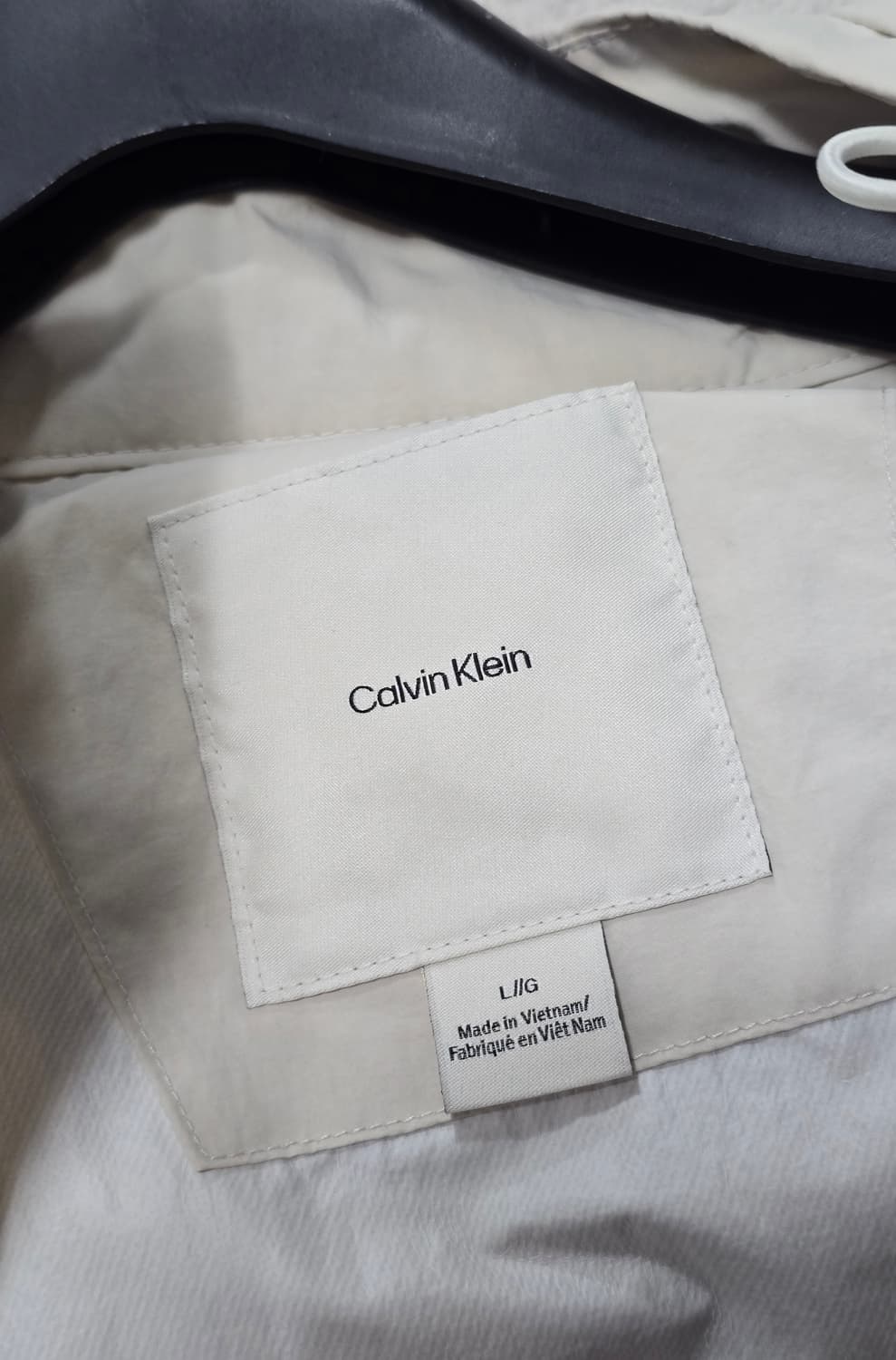 캘빈클라인 25FW 바람막이 아이보리 자켓 L 상품이미지5