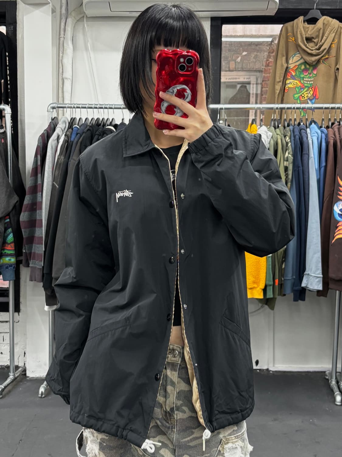 스투시 더블링크 퀄팅 코치자켓 상품이미지2