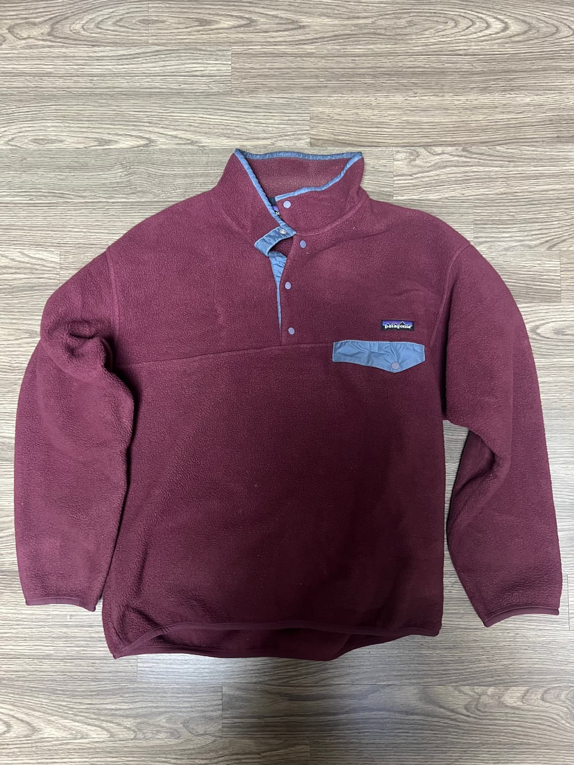 USA made 90s 파타고니아 신칠라 버건디 더 뤡코즈 리듬 후리스 상품이미지1