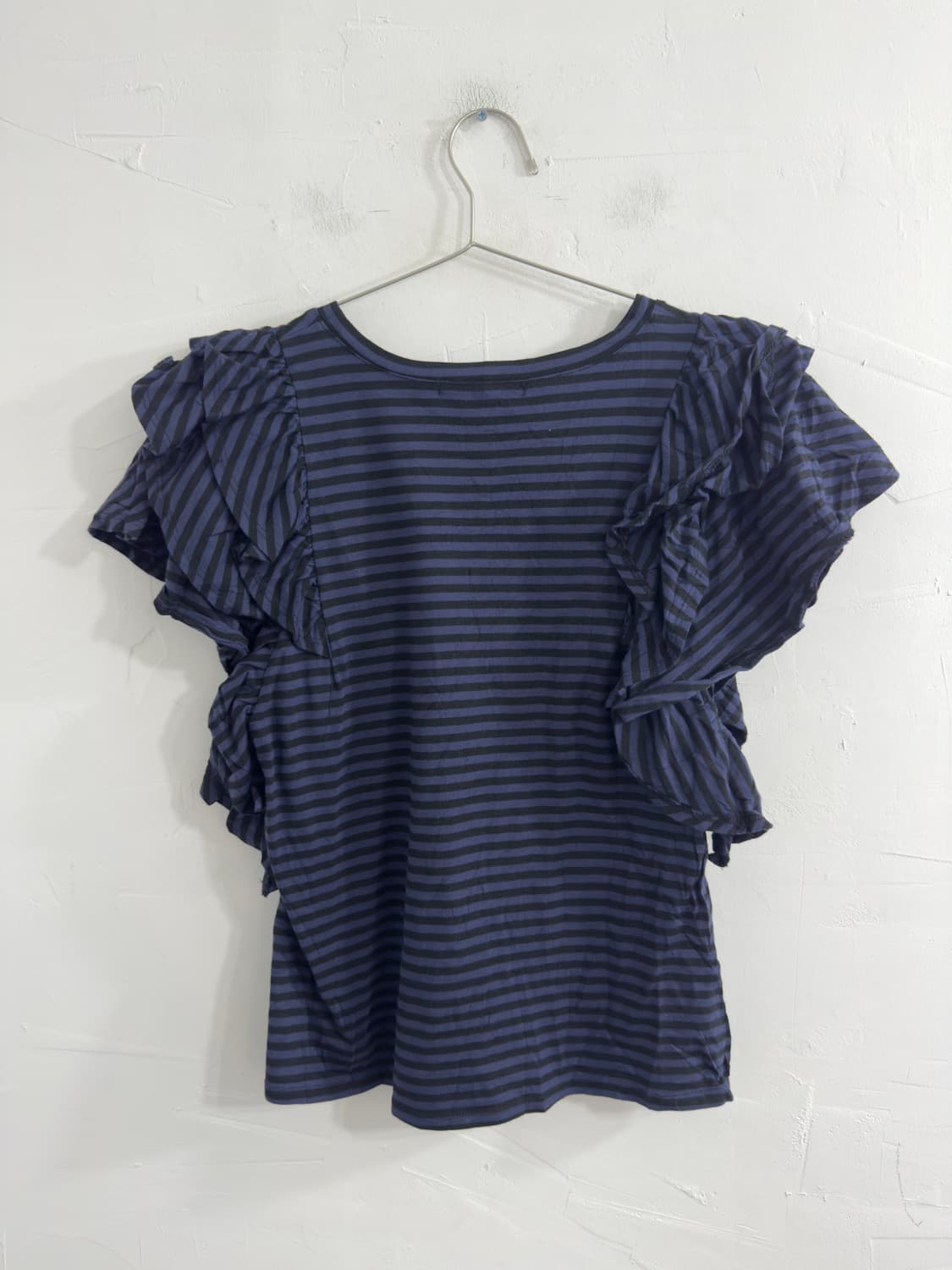 sugar spoon stripe ruffle detail top 상품이미지4