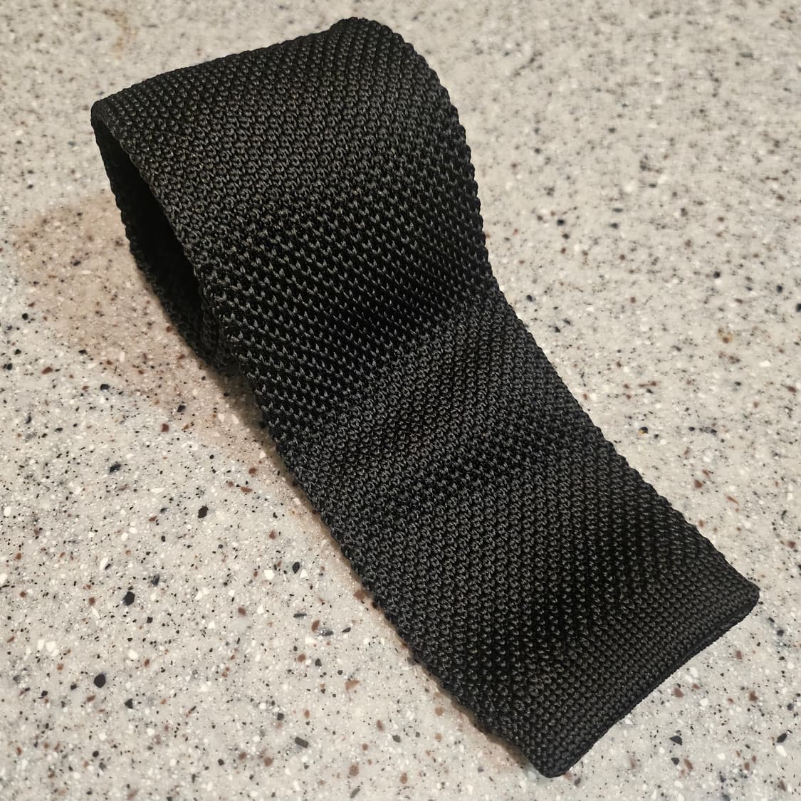 [실착1~2회미만] 무신사스탠다드 - 솔리드 니트 타이 [블랙 - FRE 상품이미지1