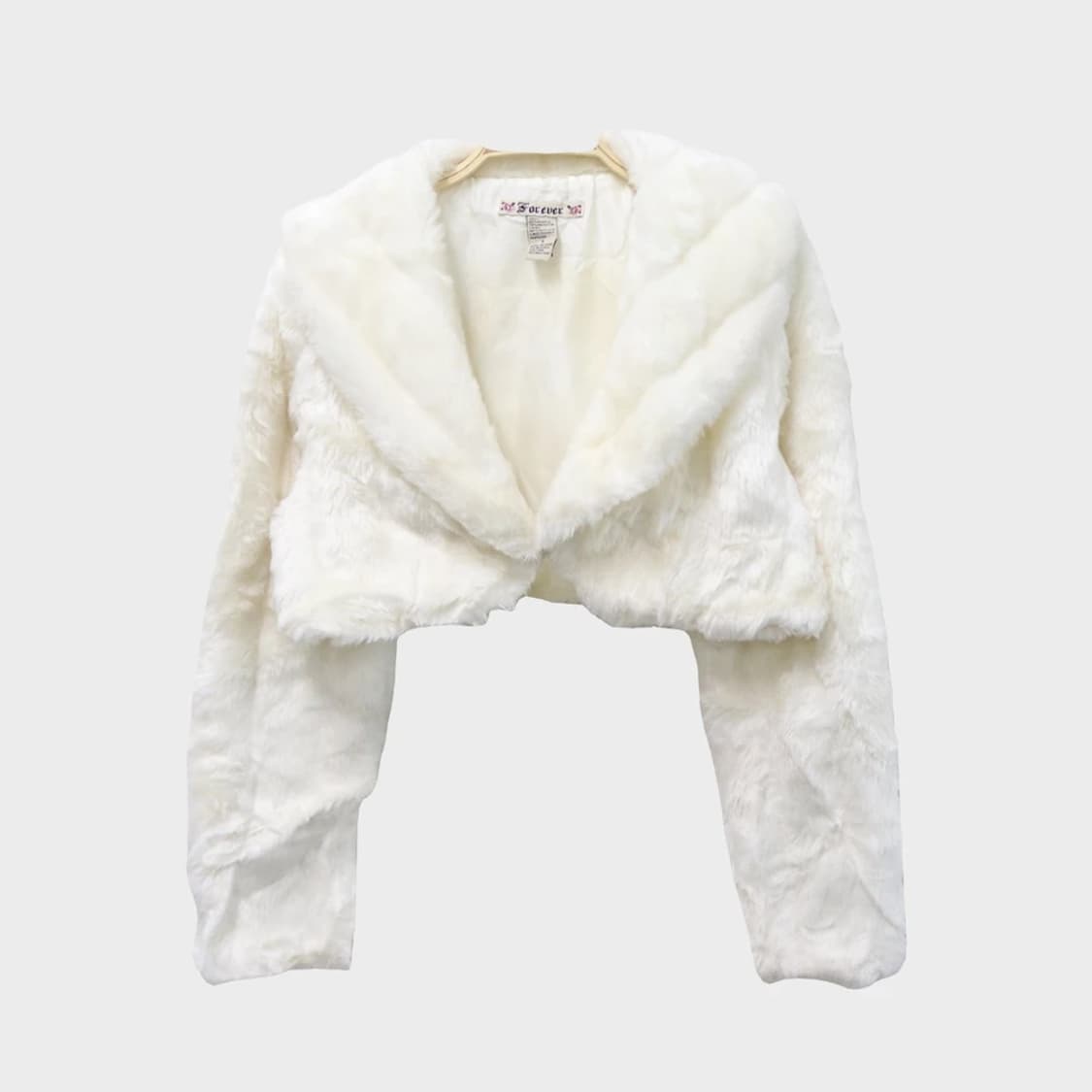 FOREVER 라떼갸루 페이크퍼 크롭 자켓 63107 상품이미지1