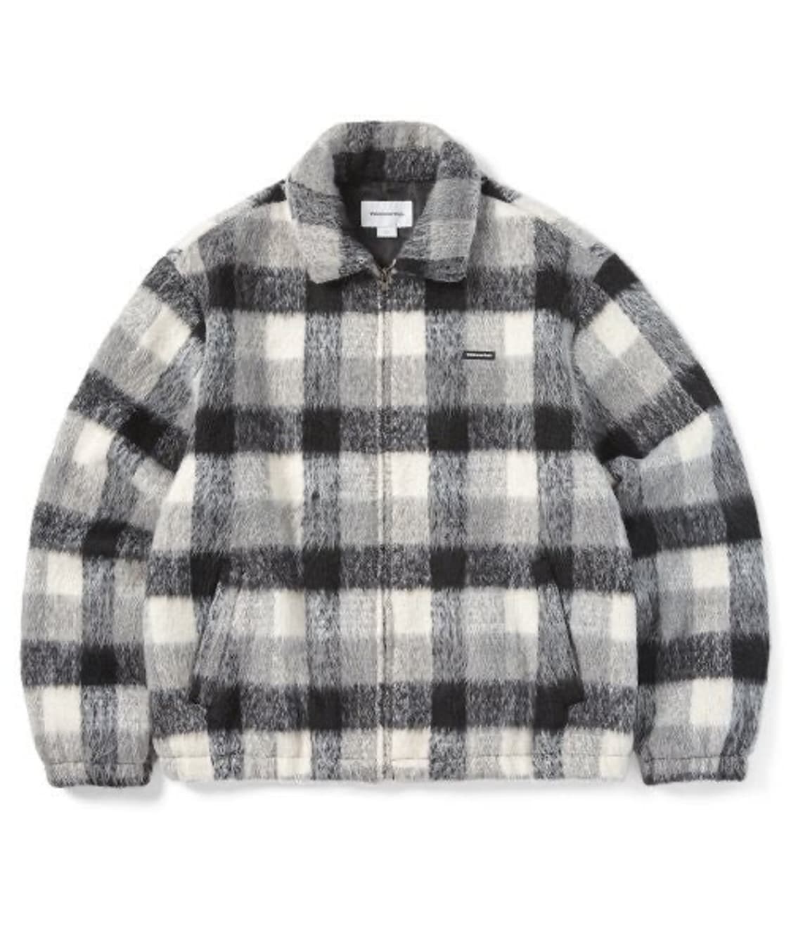 디스이즈네버댓 자켓 Brushed Check Zip Jacket Blac 상품이미지2