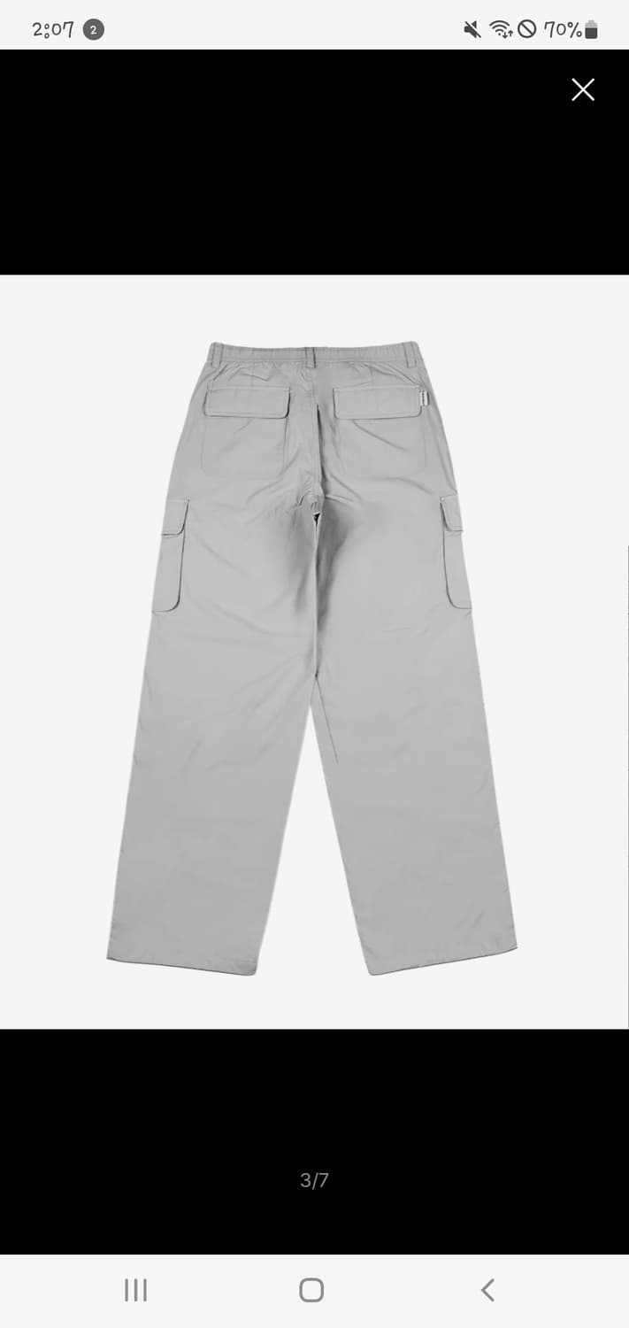 와키윌리 우먼스 나일론 파라슈트 팬츠 그레이 상품이미지2