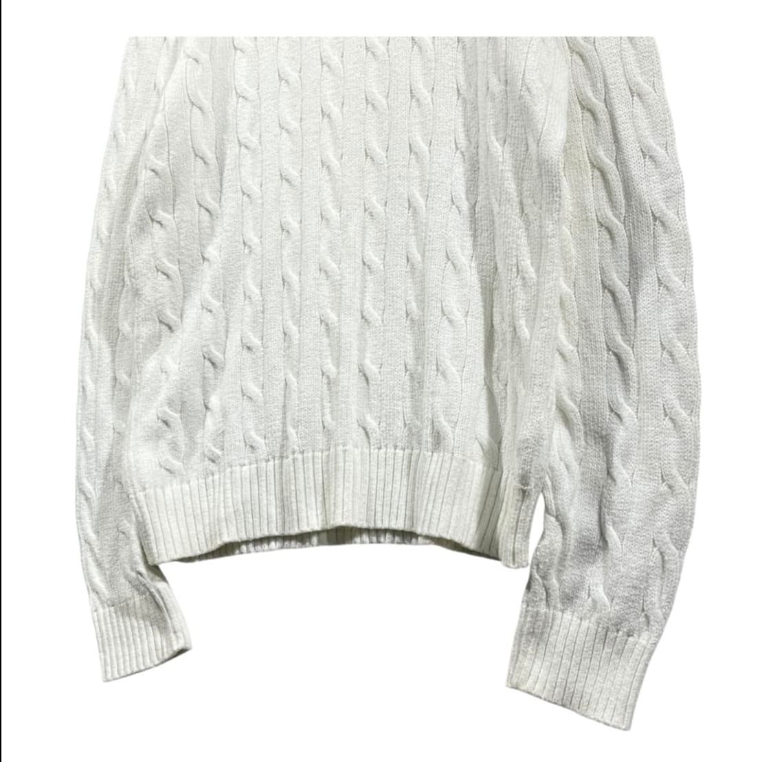 폴로 랄프로렌 화이트 꽈배기 니트 상품이미지2