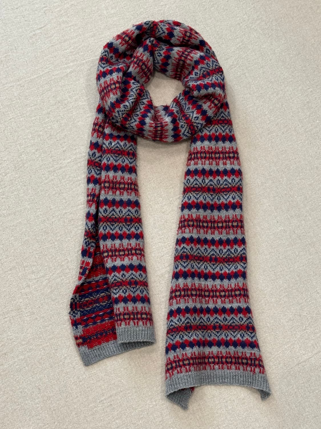 준야와타나베 노르딕 니트 머플러 상품이미지1