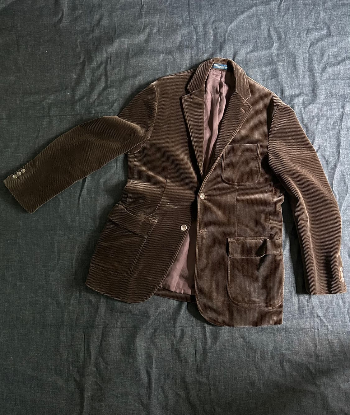 90s 폴로 랄프로렌 코듀로이 블레이저 Made in Macau 상품이미지2