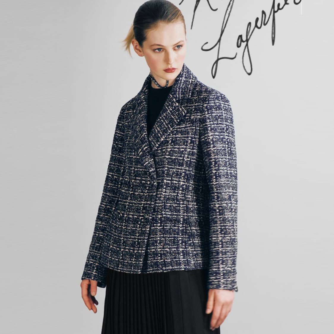 칼라거펠트(Karl Lagerfeld) 마리앙바 트위드자켓 55-66 새 상품이미지1