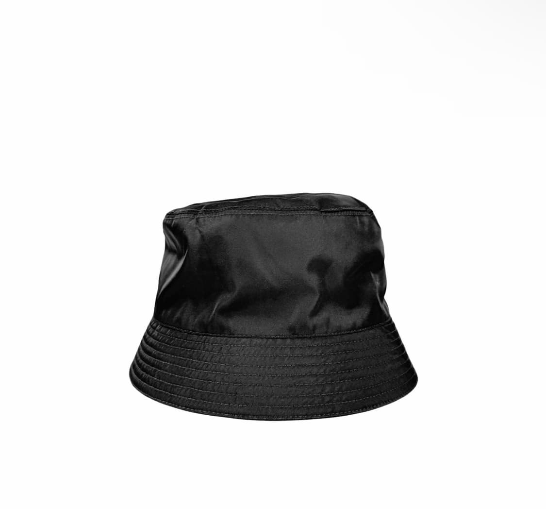 [XL] 프라다 남성 리나일론 삼각로고 버킷햇 벙거지 모자 블랙 상품이미지4