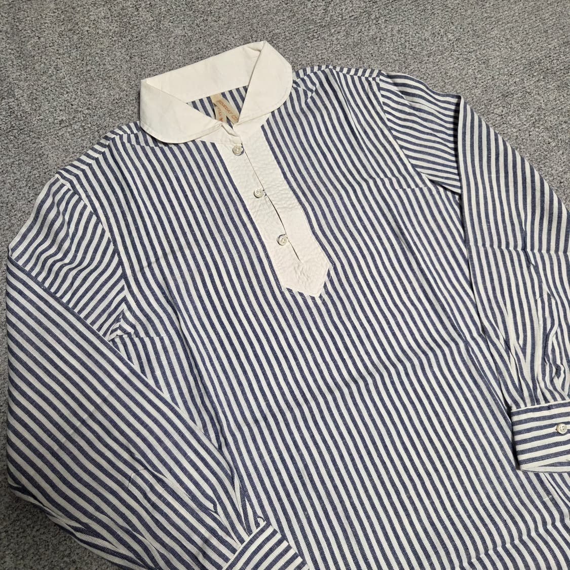 Marine Day 일본제 하프버튼 셔츠 슬림 L(100) 상품이미지2