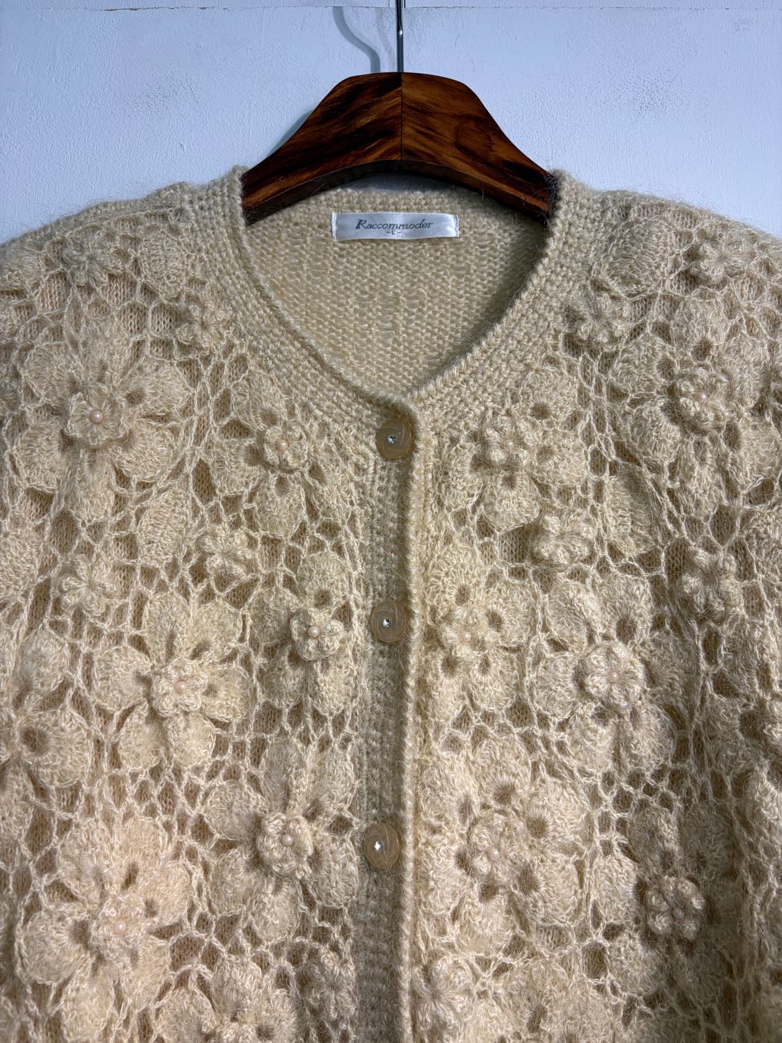 Wool 50% 펀칭가디건 L 상품이미지3