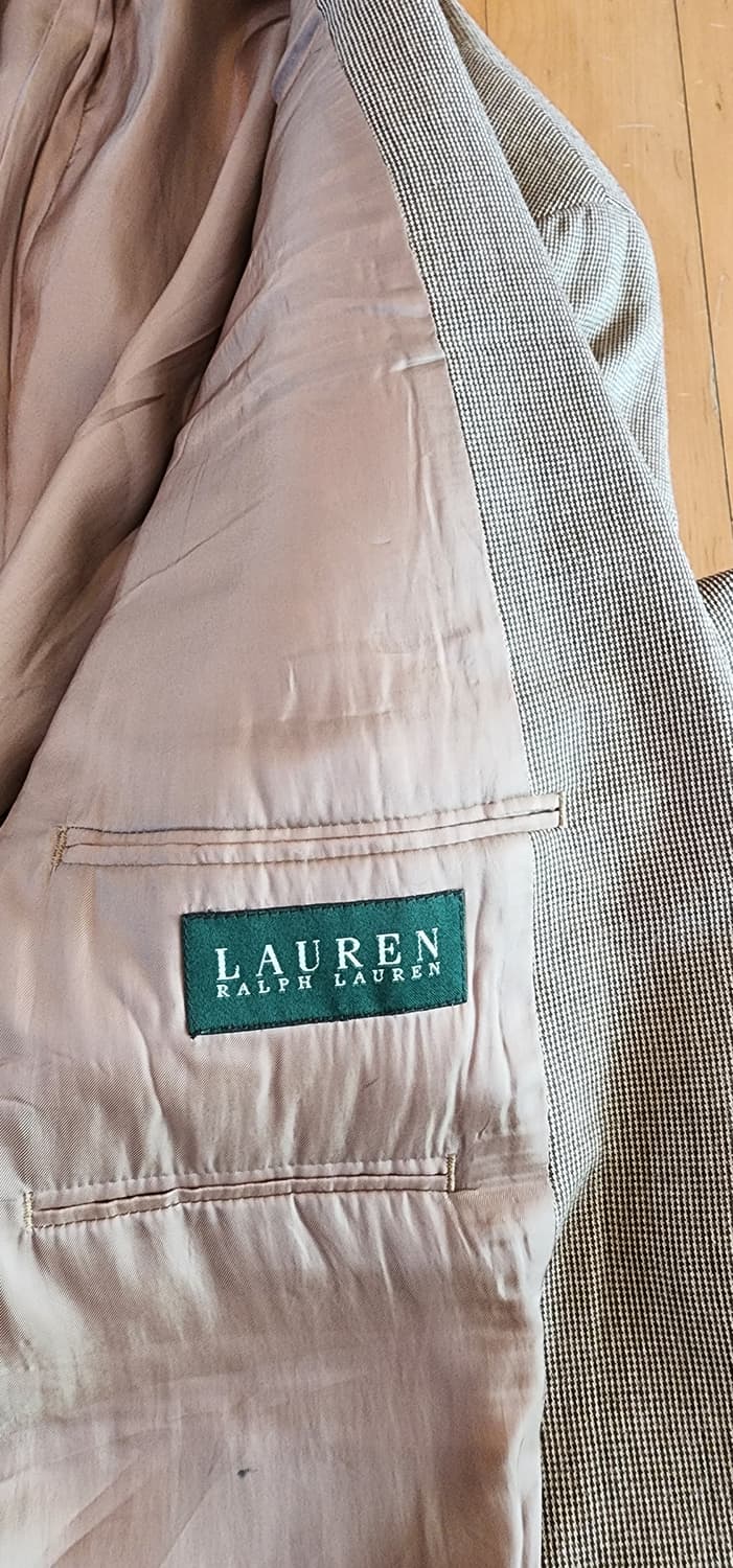 로렌랄프로렌 베이지 실크/울자켓 2XL 상품이미지8